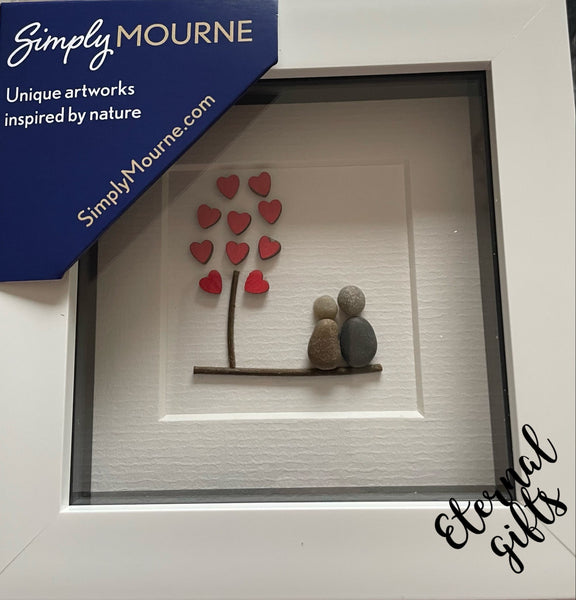 Love Tree Pebble Art by Simply Mourne (Small)