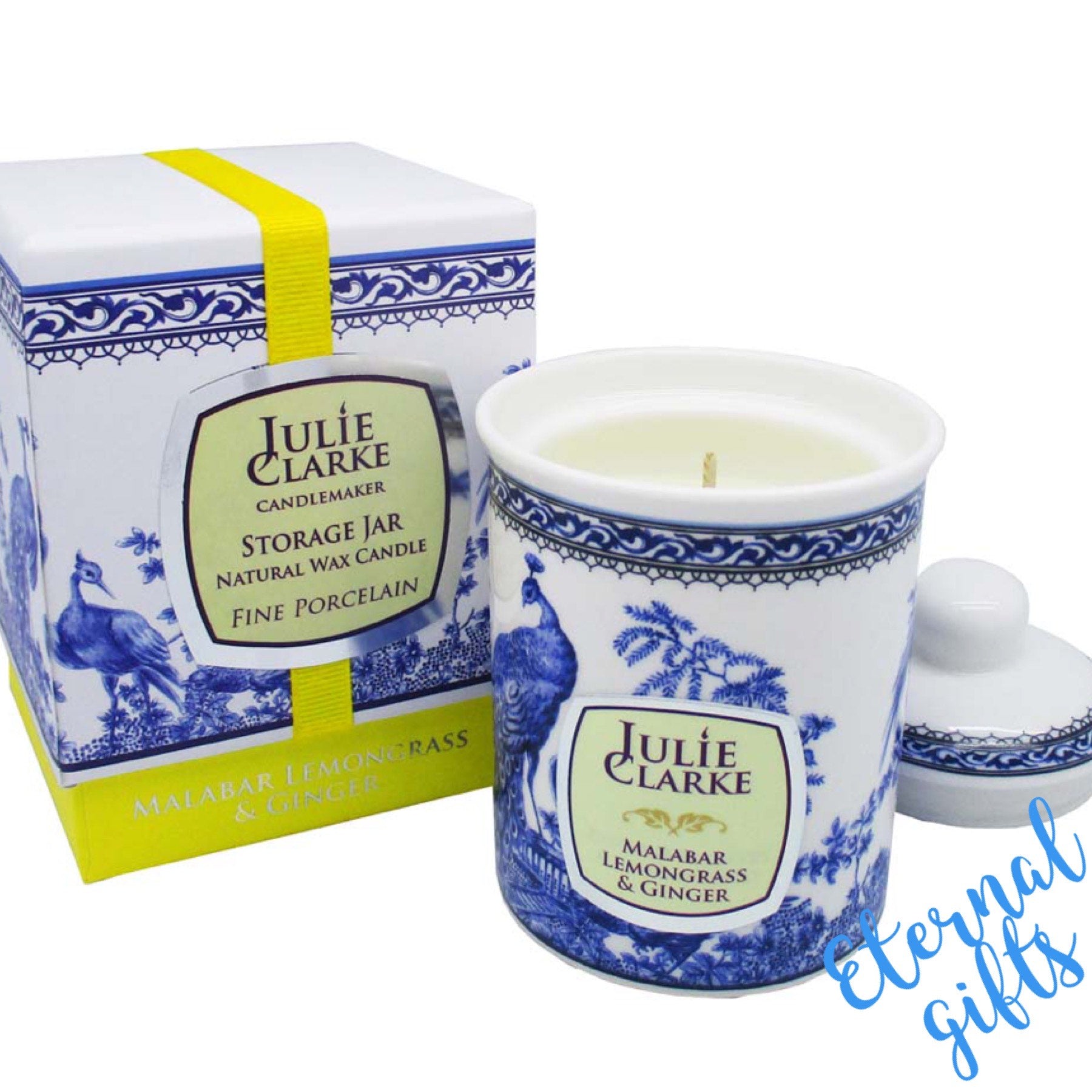 Malabar Lemongrass and Ginger Candle - Julie Clarke Peacock Collection