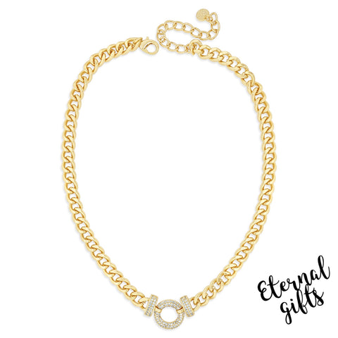 Statement Gold Necklace by Absolute Jewellery
