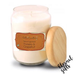 Pomelo & Grapefruit - Large Pop Jar Candle- Celtic Candles