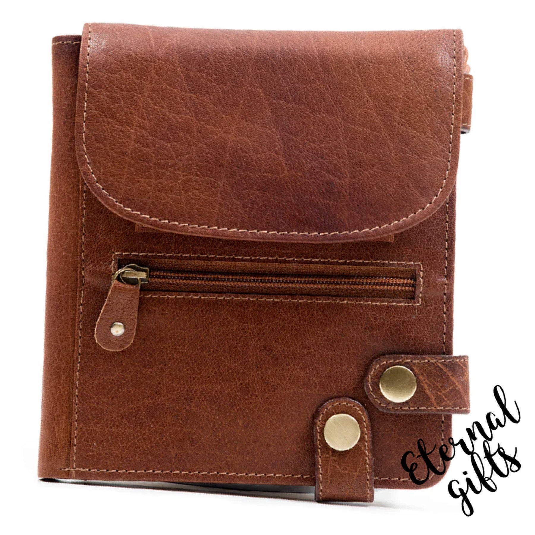 Leather Security Purse Tan - Tinnakeenly Leathers