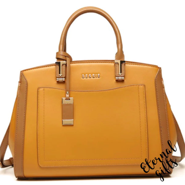 The Billie Handbag in Yellow/Tan