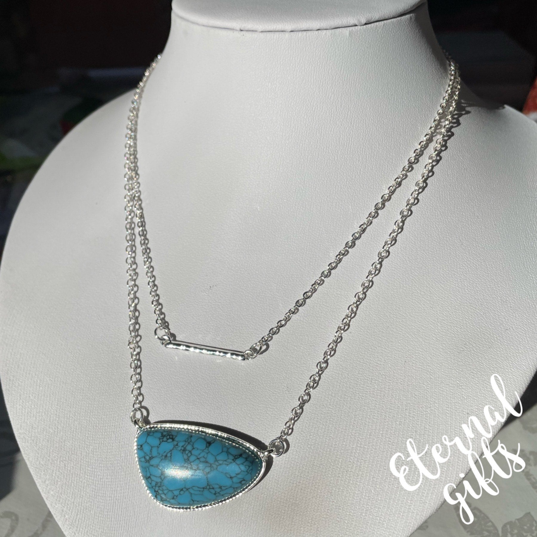The Claudine In Turquoise Silver By Estela