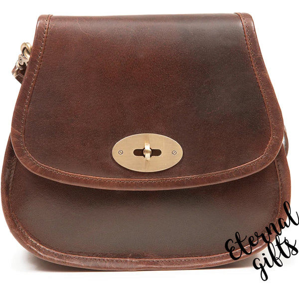 The Glynn Bag Leather Brown - Tinnakeenly Leathers