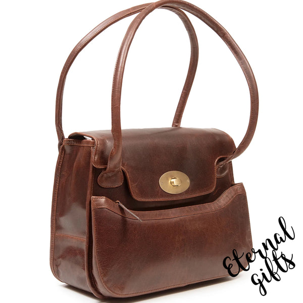 The Kilkenny Leather Bag in Brown - Tinnakeenly Leathers