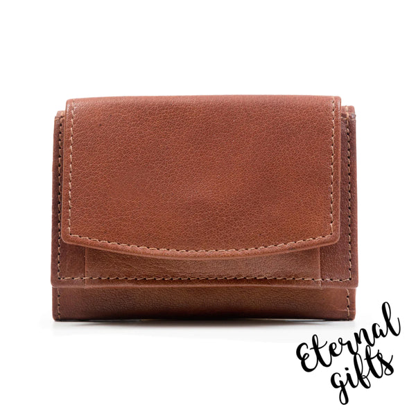 Tri Fold Leather Wallet/ Purse - Tinnakeenly Leathers