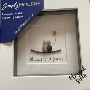 'Always and forever' Pebble Art By Simply Mourne (Small)