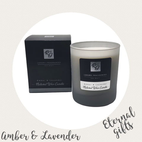 Amber and  Lavender Candle - R & G Essentials