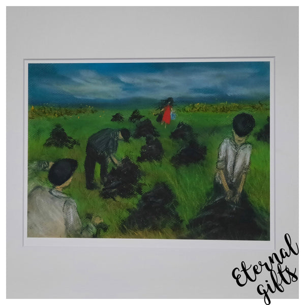 'Tea in the bog' Fine Art Framed Print By Deirdre McNally Artist