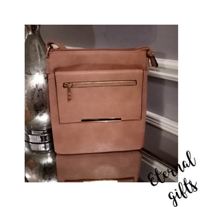 Cathy Crossover Bag In Pink Blush