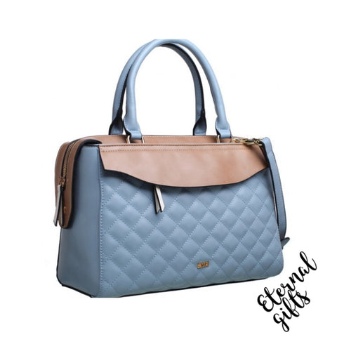 CoCo Inspired Handbag ( Blue & Beige)
