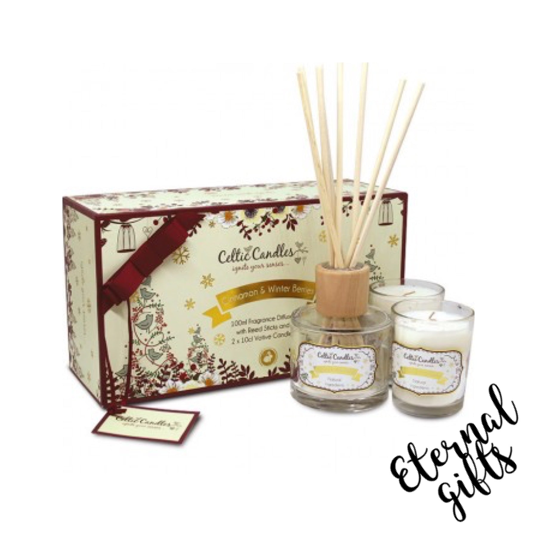 Cinnamon and Winter Berries Classic Gift Set from Celtic Candles