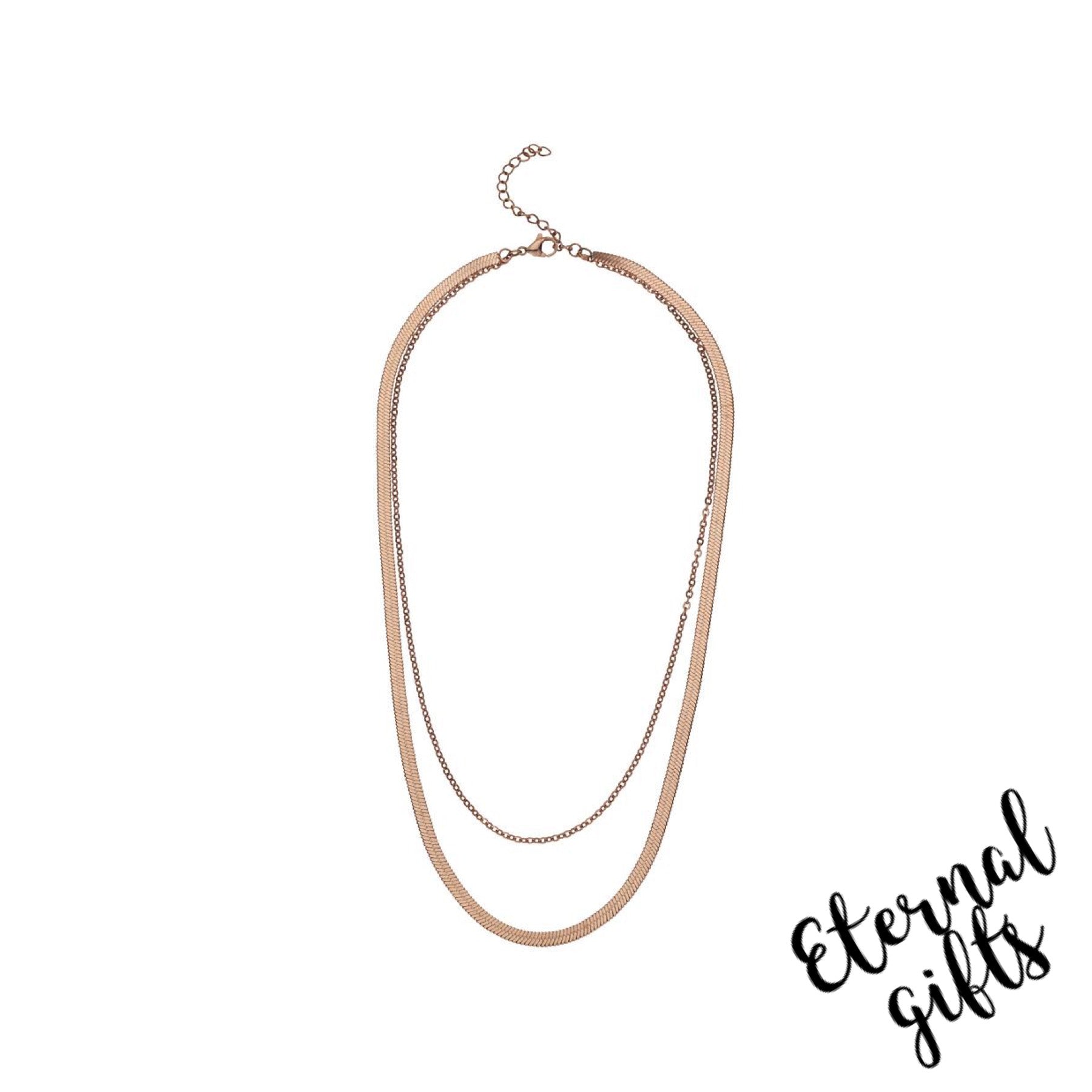 Clara Rose Gold Necklace -Knight and Day Jewellery