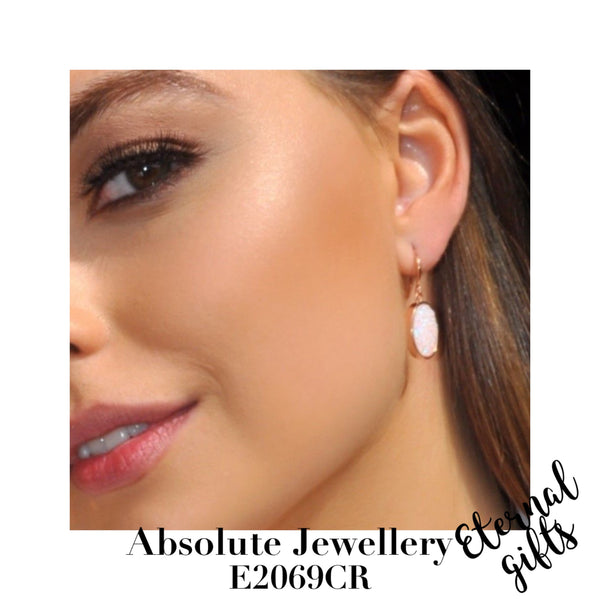 Crystallin  Drop Rose Gold - Absolute Jewellery