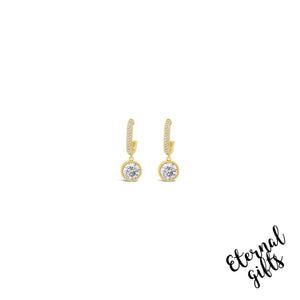 Statement Gold Drop earring By Absolute Jewellery E2205GL