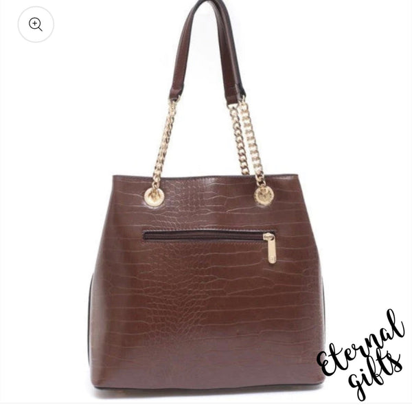 The Eleanore Tote in Coffee - Bessie London