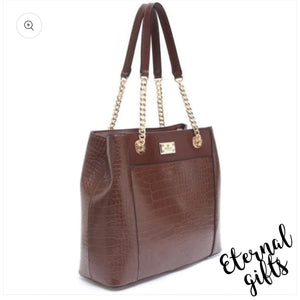 The Eleanore Tote in Coffee - Bessie London