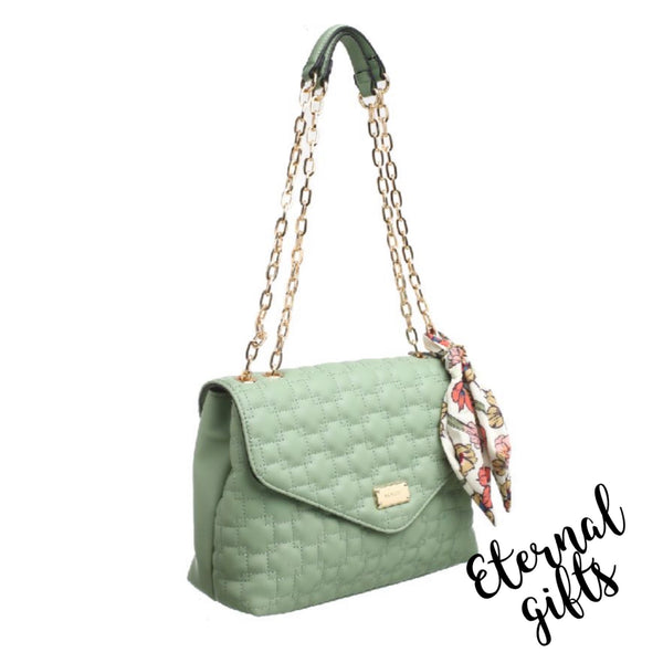 The Ellen Mint Green Chain Handle - Bessie
