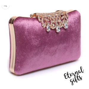 The Lady Sybil Clutch in Cerise Pink