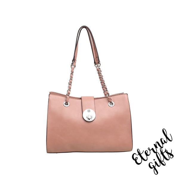 The Laura Pink Urban Shoulder bag with Wristlet Purse