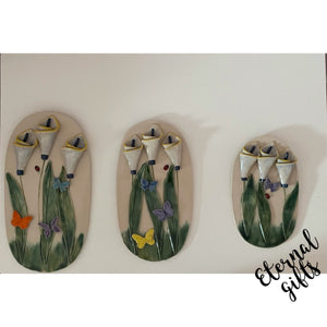 Wall Plaques Lily ( in small, medium and large) - Creative Clay
