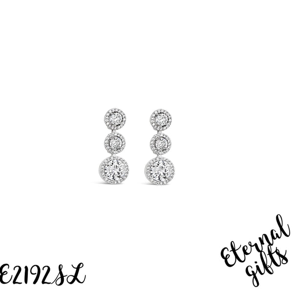 Diamond Drop Earrings (E2192SL) - Absolute Jewellery