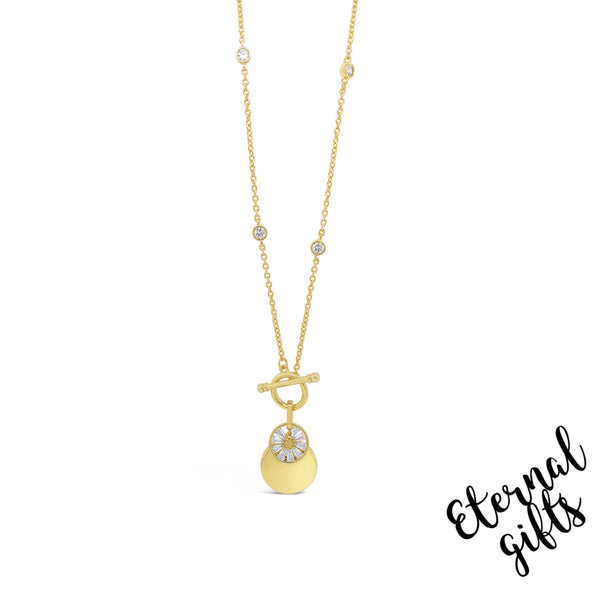 T-Bar Necklace in Gold By Absolute Jewellery