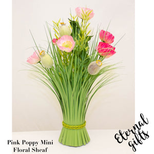 Pink Poppy Min Floral Sheaf (Small0 - Enchante