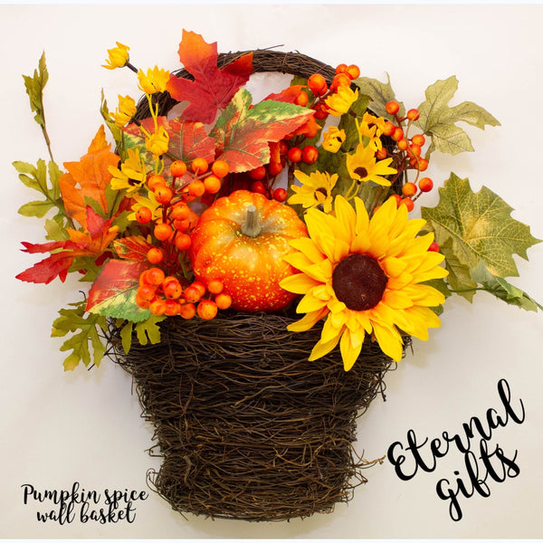 Pumpkin Spice Wall Basket - Enchante