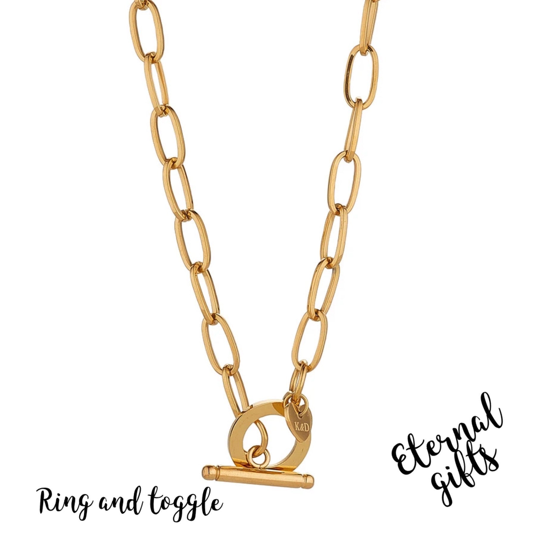 Ring & Toggle Link Necklace - Knight and Day Jewellery
