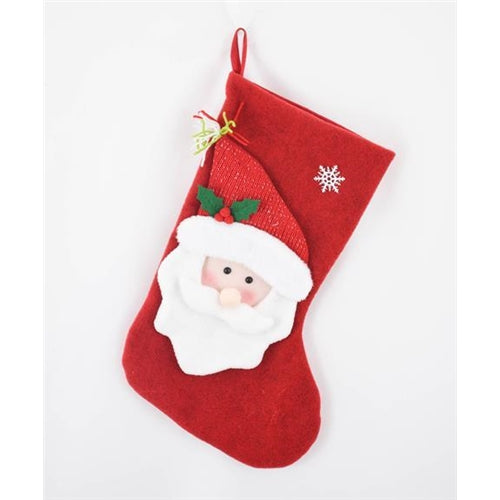 Snowtime Santa Stocking