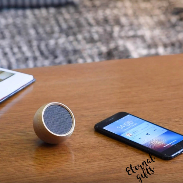 The Tumbler Selfie Bluetooth Speaker in Maple By Gingko Design