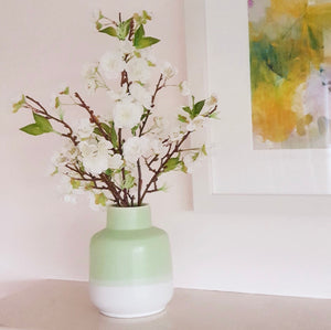 Spring Blossom Silk Floral Presentation in Vase (As Shown)