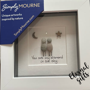 'You Are my Diamond' Pebble Art By Simply Mourne (Small)