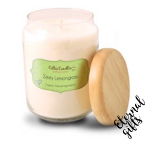 Zesty Lemongrass -Large Pop Jar- Celtic Candles